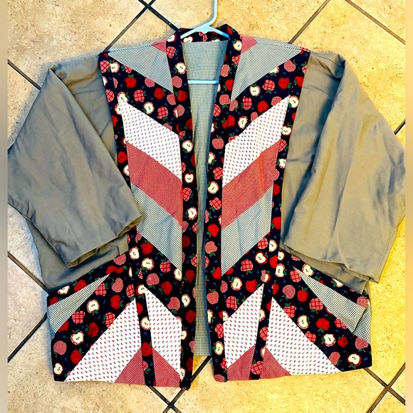 Handmade patchwork coat - Picture 2 of 6